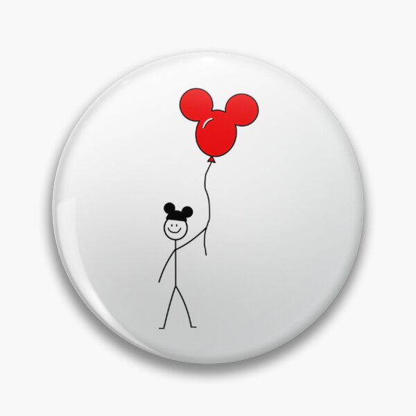 Item preview, Stick Figure With Mickey Mouse Balloon And Hat designed and sold by weinermercedez.
