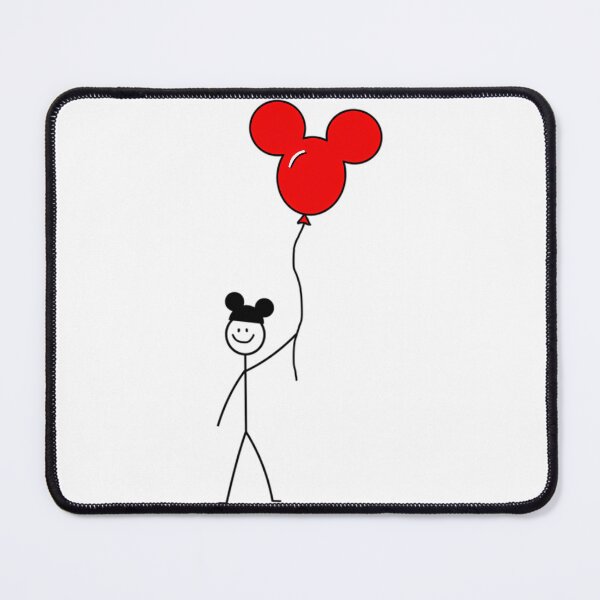 Item preview, Stick Figure With Mickey Mouse Balloon And Hat designed and sold by weinermercedez.
