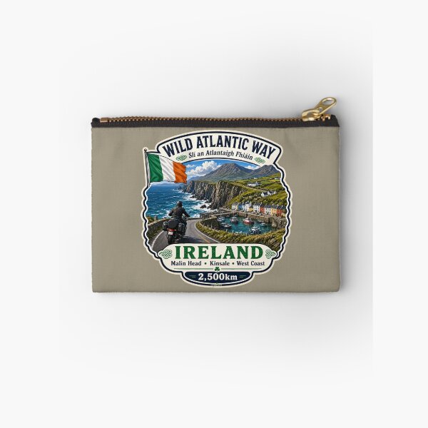 Item preview, Wild Atlantic Way Ireland Motorcycle Sticker & TShirt 04 designed and sold by OuterShellUK.
