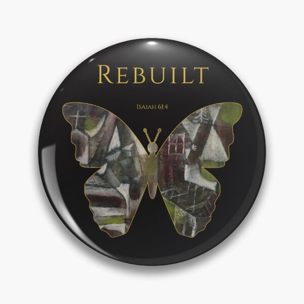 Item preview, Rebuilt – Isaiah 61:4 | One Body Series | Christian Butterfly Art designed and sold by KittenAndCo.
