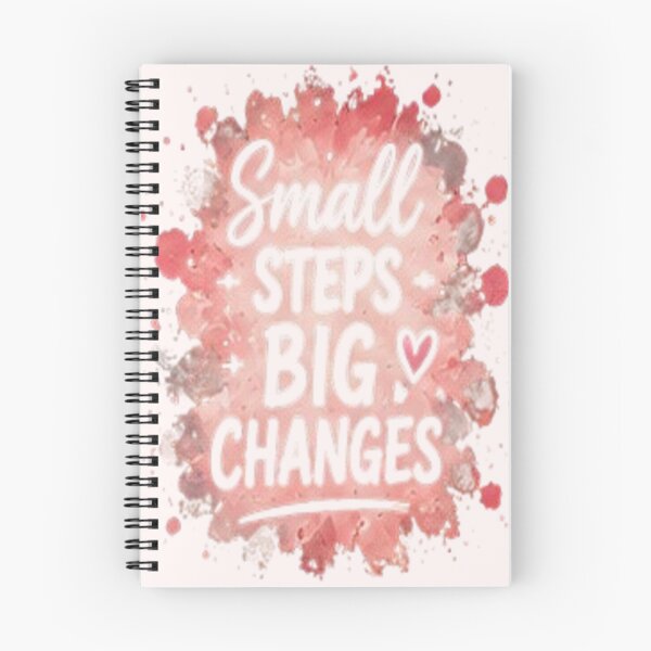 Item preview, Small Steps Big Changes Floral Quote designed and sold by FABIOLA1970.
