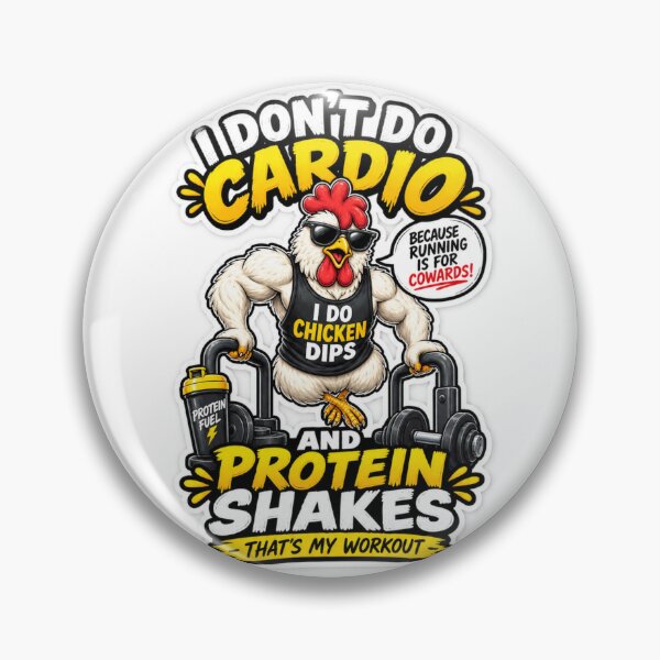 Item preview, I Don’t Do Cardio – Funny Chicken Gym Workout designed and sold by GainzillasGymShop.