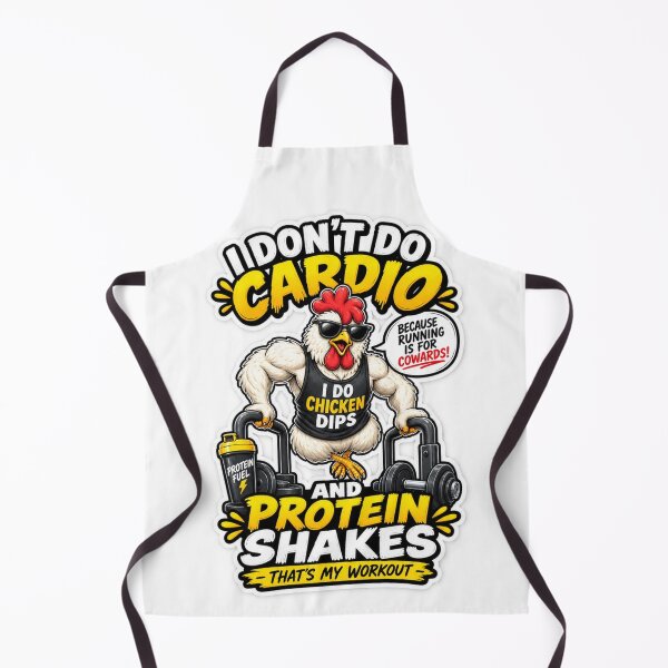 Item preview, I Don’t Do Cardio – Funny Chicken Gym Workout designed and sold by GainzillasGymShop.