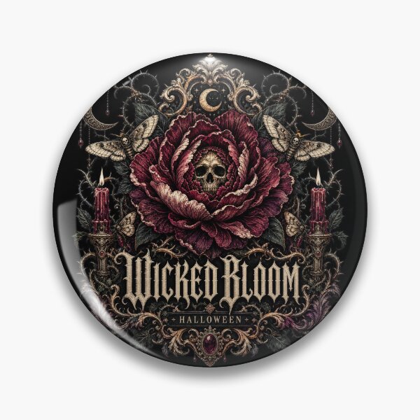 Item preview, HALLOWEEN Wicked Bloom – Dark Witchy Floral Sticker designed and sold by ElKesslassy  Daniel.