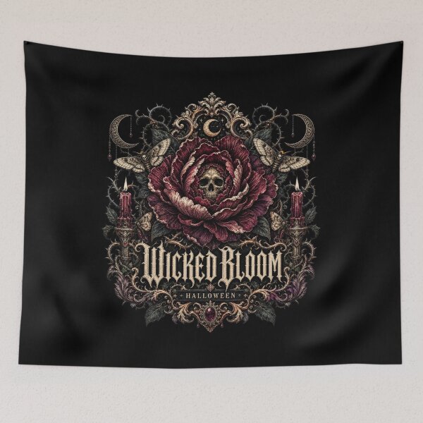 Item preview, HALLOWEEN Wicked Bloom – Dark Witchy Floral Sticker designed and sold by ElKesslassy  Daniel.