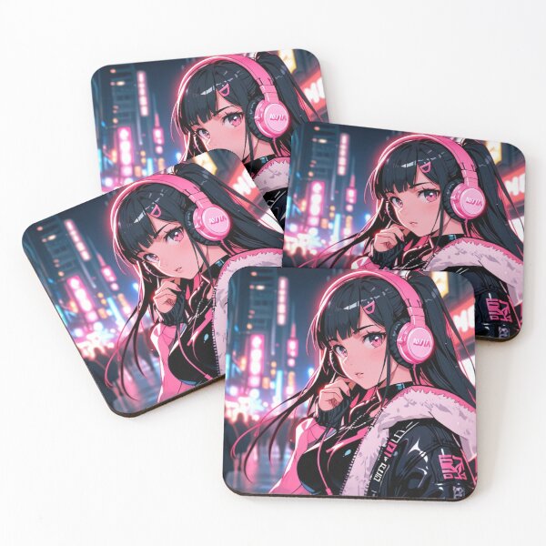 Item preview, Futuristic Anime Portrait | Neon Night City designed and sold by AnimDream .