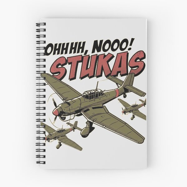 Item preview, Ohhh Nooo Stukas Funny WW2 Dive Bomber Vintage Comic Art designed and sold by KiwiRider.