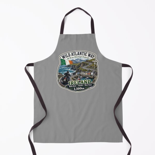 Item preview, Wild Atlantic Way Ireland Motorcycle Sticker & TShirt 05 designed and sold by OuterShellUK.