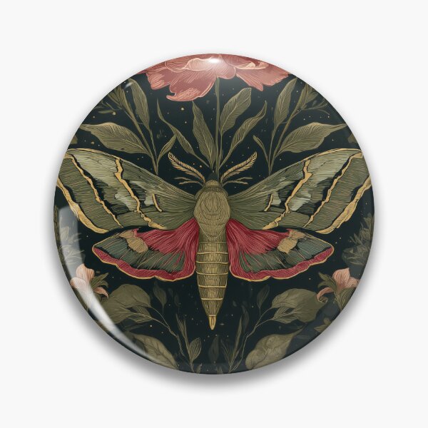 Item preview, Nocturnal Moth Garden Botanical Poster designed and sold by GoodOldPrints4.