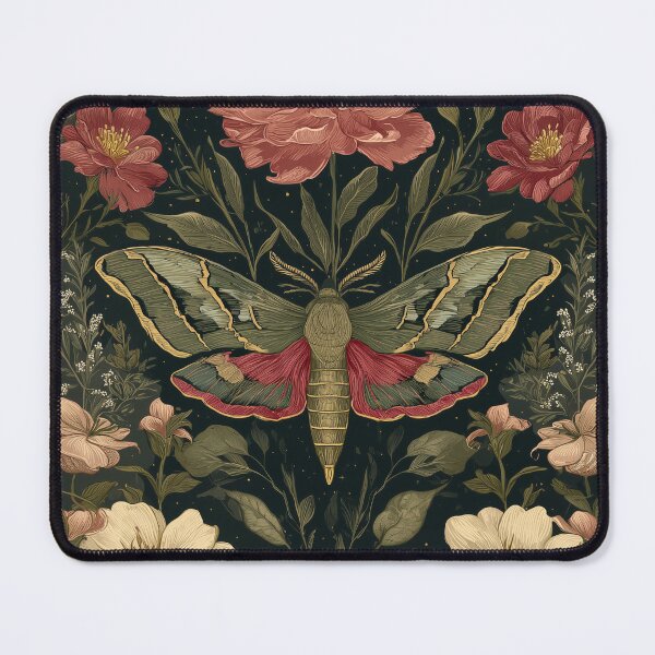 Item preview, Nocturnal Moth Garden Botanical Poster designed and sold by GoodOldPrints4.