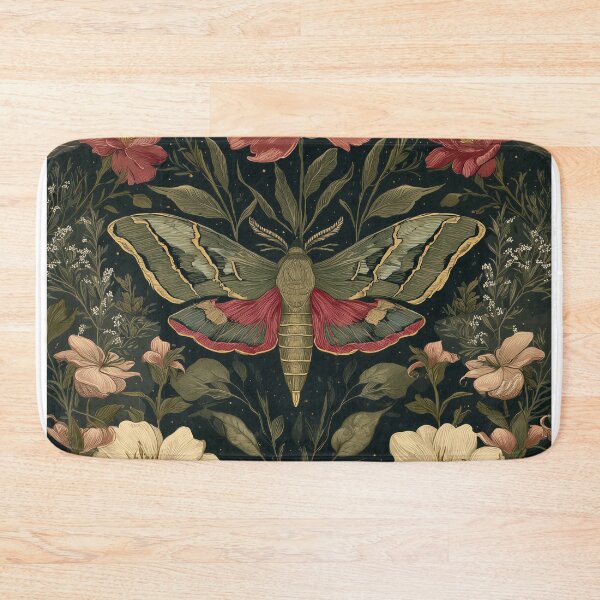 Item preview, Nocturnal Moth Garden Botanical Poster designed and sold by GoodOldPrints4.