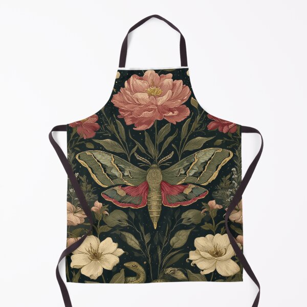 Item preview, Nocturnal Moth Garden Botanical Poster designed and sold by GoodOldPrints4.