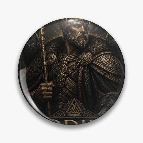 Item preview, Odin The Allfather Norse Mythology Art | Dark Academia Viking Illustration designed and sold by SunnyDesign82.