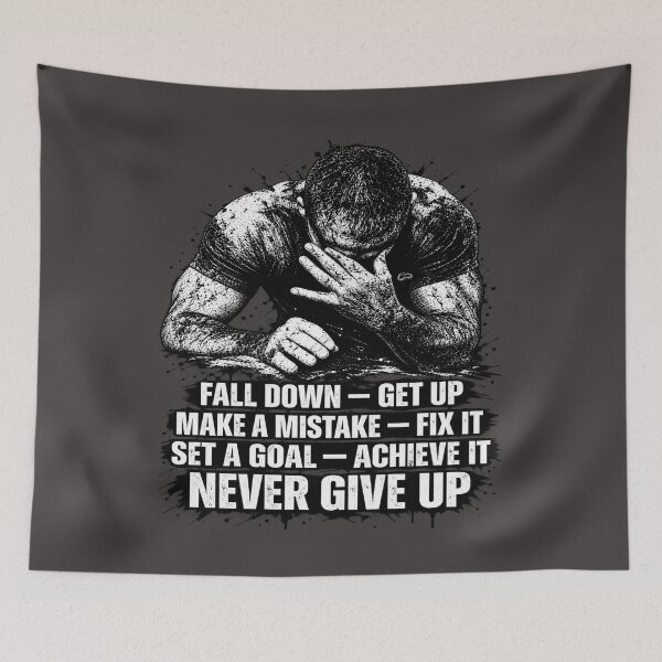 Item preview, Fall Down Get Up Motivation designed and sold by FABIOLA1970.