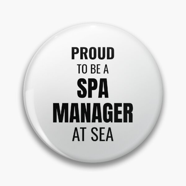 Item preview, Proud to be a Spa Manager at Sea (Black) designed and sold by ShipCrewNation.
