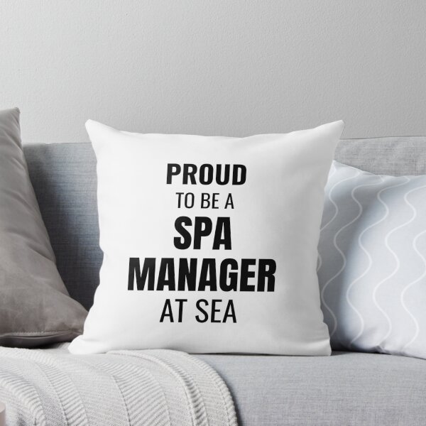 Item preview, Proud to be a Spa Manager at Sea (Black) designed and sold by ShipCrewNation.