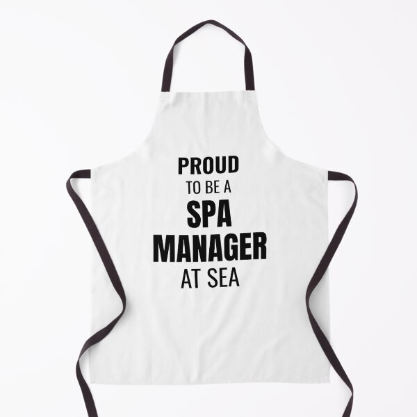 Item preview, Proud to be a Spa Manager at Sea (Black) designed and sold by ShipCrewNation.