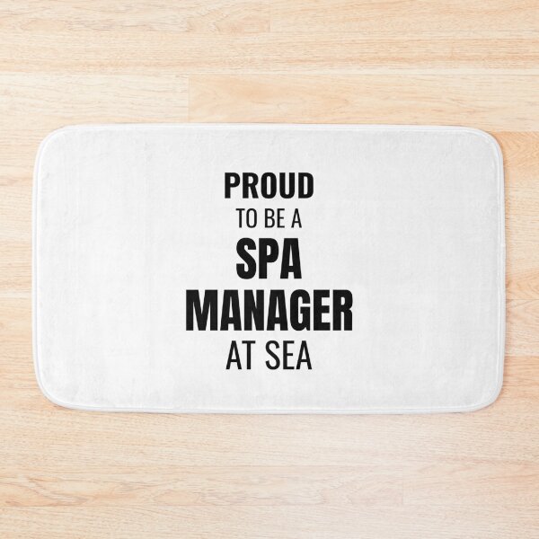 Item preview, Proud to be a Spa Manager at Sea (Black) designed and sold by ShipCrewNation.