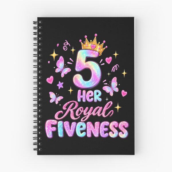 Item preview, Her Royal Fiveness 5Th Birthday Pastel Aesthetic Butterflies designed and sold by ripgoatclothing.