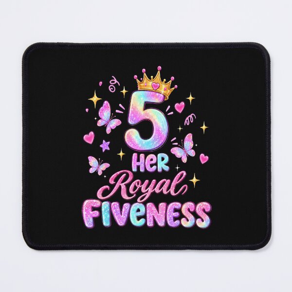 Item preview, Her Royal Fiveness 5Th Birthday Pastel Aesthetic Butterflies designed and sold by ripgoatclothing.