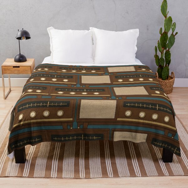 Item preview, Mid Century Hi Fi Patterns | Retro Walnut Stereo Console Art designed and sold by NominalSystems.