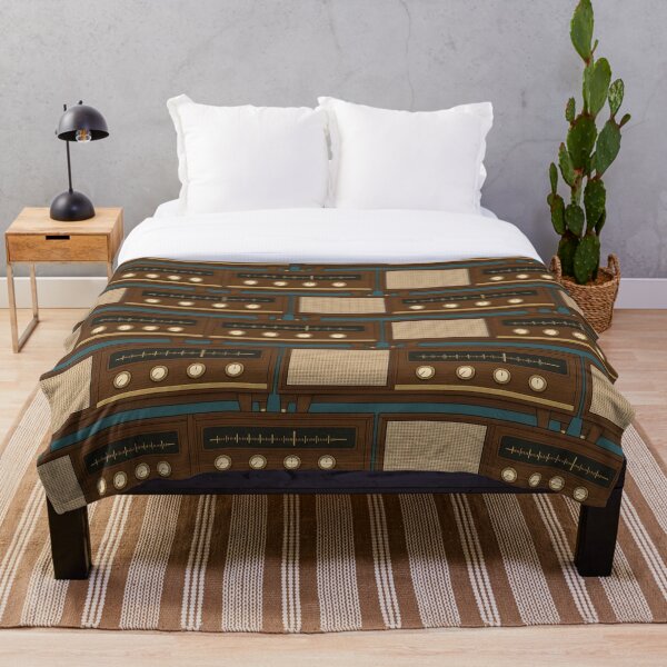 Item preview, Mid Century Hi Fi Patterns | Retro Walnut Stereo Console Art designed and sold by NominalSystems.
