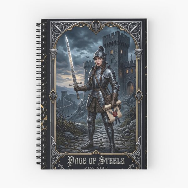 Item preview, Page of Steels - tarot cards designed and sold by Studio77-Gothic.