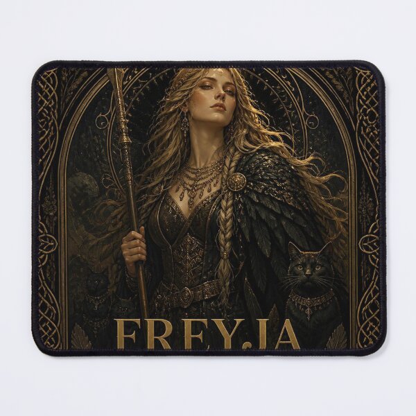 Item preview, Freyja Goddess of Love and War Norse Mythology Art | Dark Academia Viking Illustration designed and sold by SunnyDesign82.