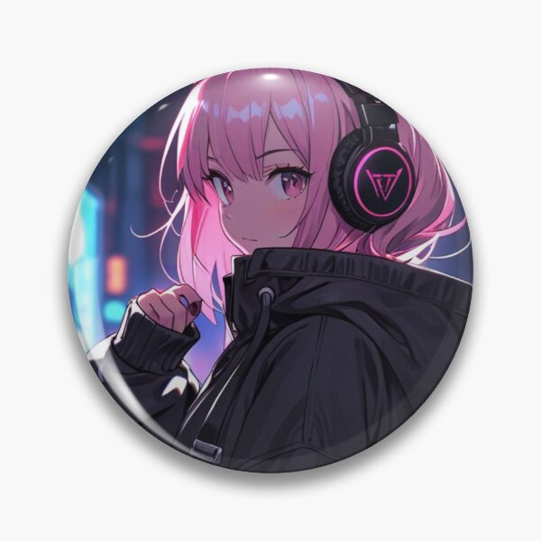 Item preview, Cyber E-Girl Anime Art | Neon Dream designed and sold by AnimDream .