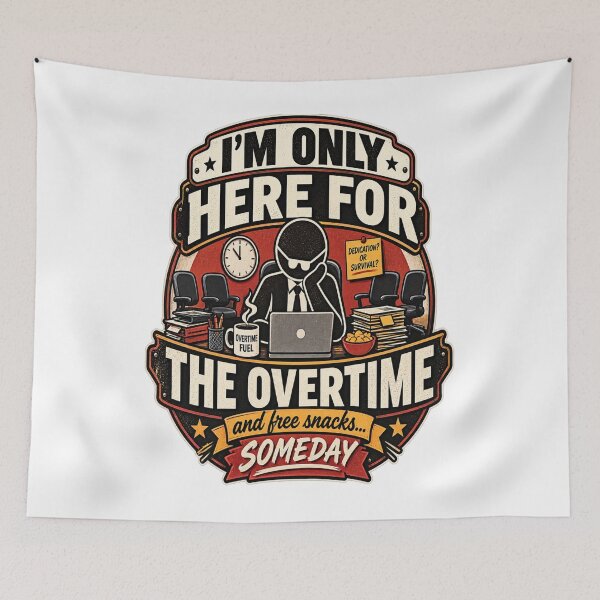 Item preview, Only Here for the Overtime designed and sold by FABIOLA1970.