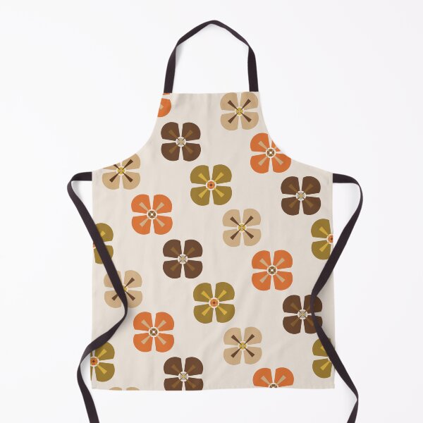Item preview, Retro Kitchen Flowers Cream Background designed and sold by jehb.creative.