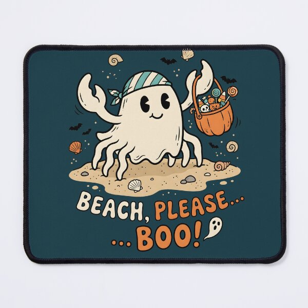 Item preview, "Beach, Please... Boo!" Ghost Crab – Halloween Trick or Treat Coastal Design designed and sold by Sea Gem.
