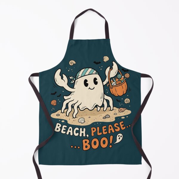 Item preview, "Beach, Please... Boo!" Ghost Crab – Halloween Trick or Treat Coastal Design designed and sold by Sea Gem.