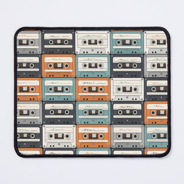 Item preview, Cassette Tape Patterns | Retro Mixtape Shell Grid Art designed and sold by NominalSystems.