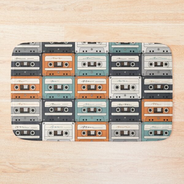 Item preview, Cassette Tape Patterns | Retro Mixtape Shell Grid Art designed and sold by NominalSystems.