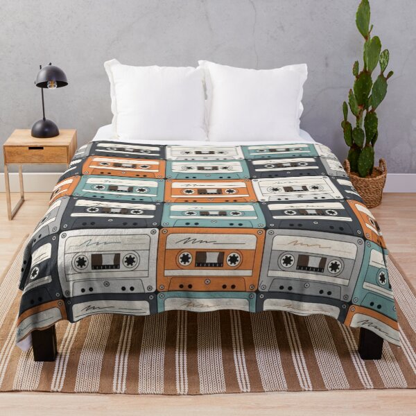 Item preview, Cassette Tape Patterns | Retro Mixtape Shell Grid Art designed and sold by NominalSystems.