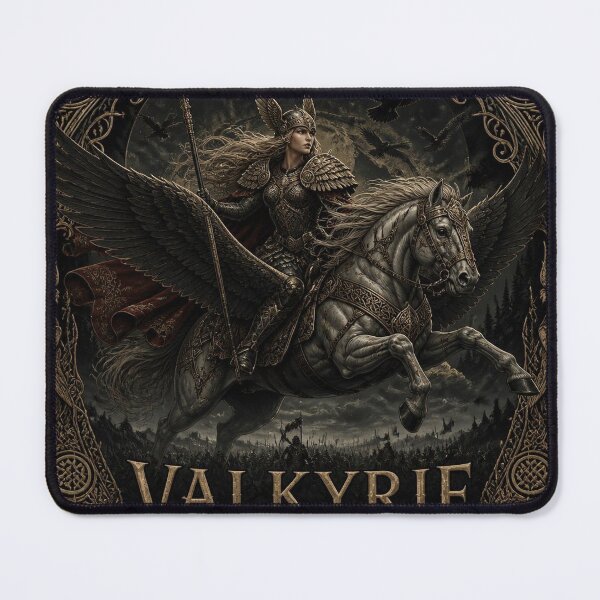 Item preview, Valkyrie Chooser of the Slain Norse Mythology Art | Dark Academia Viking Illustration designed and sold by SunnyDesign82.
