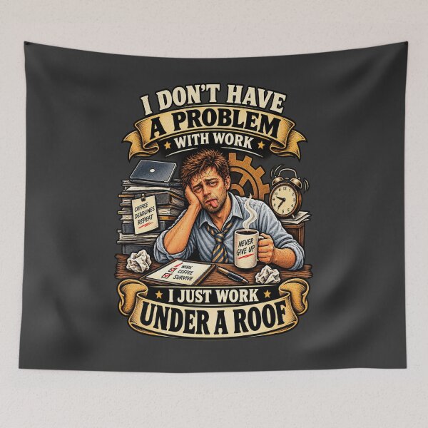 Item preview, Funny Work Burnout Under A Roof designed and sold by FABIOLA1970.