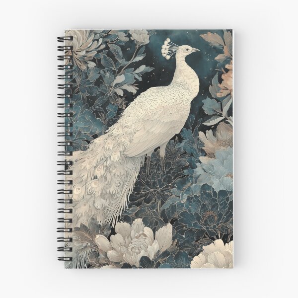 Item preview, Peacock in Moonlit Garden Art Poster designed and sold by GoodOldPrints4.