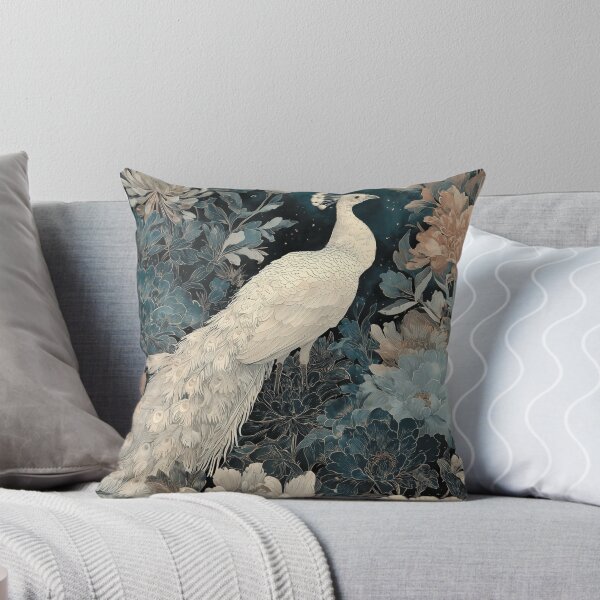 Item preview, Peacock in Moonlit Garden Art Poster designed and sold by GoodOldPrints4.