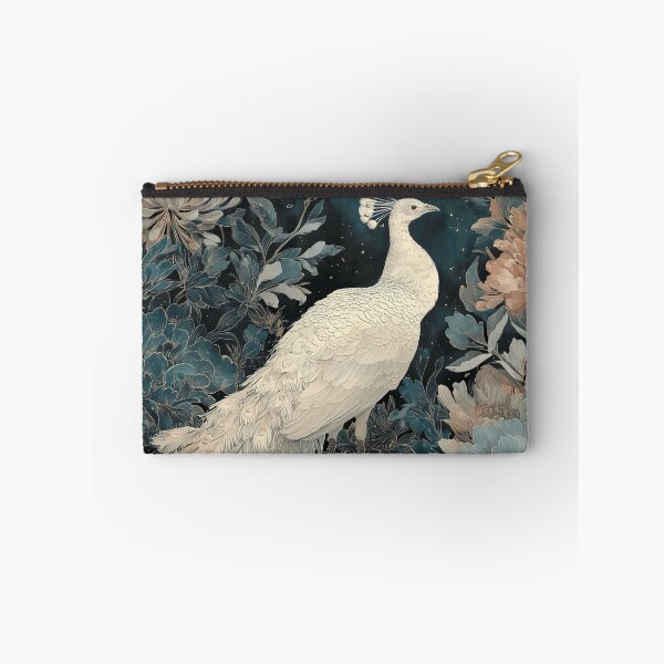 Item preview, Peacock in Moonlit Garden Art Poster designed and sold by GoodOldPrints4.