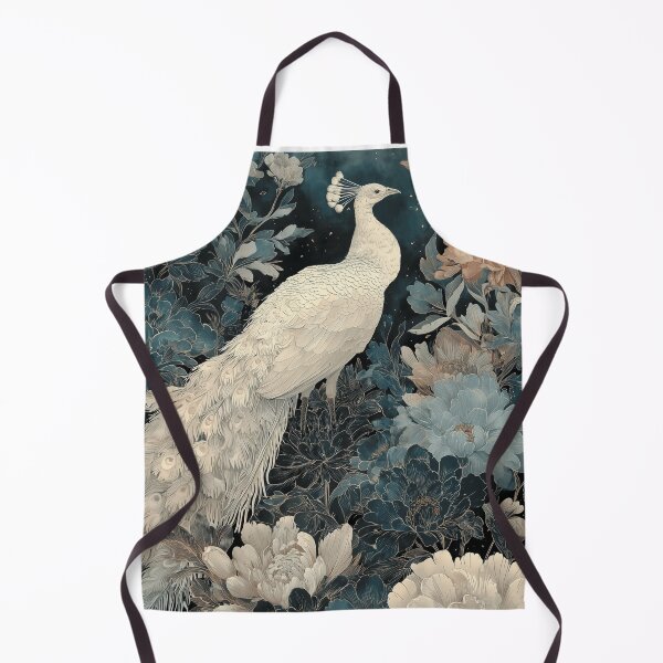 Item preview, Peacock in Moonlit Garden Art Poster designed and sold by GoodOldPrints4.