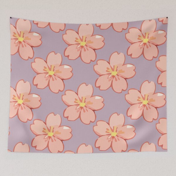 Item preview, Sakura Cherry Blossom Pattern – Soft Pink Japanese Flowers 7 designed and sold by SimplePoDesign.