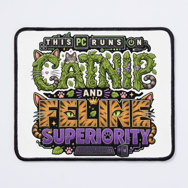 Item preview, This PC runs on Catnip and Feline Superiority designed and sold by nikkolaus.