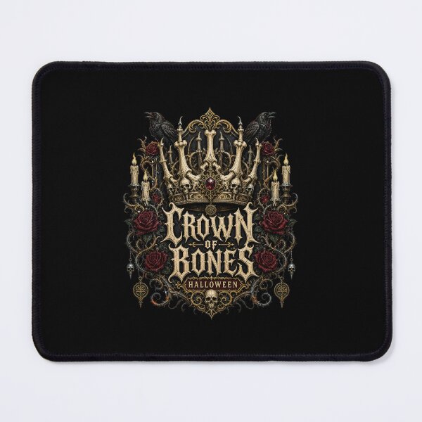 Item preview, HALLOWEEN Crown of Bones – Dark Royal Skull Sticker designed and sold by ElKesslassy  Daniel.