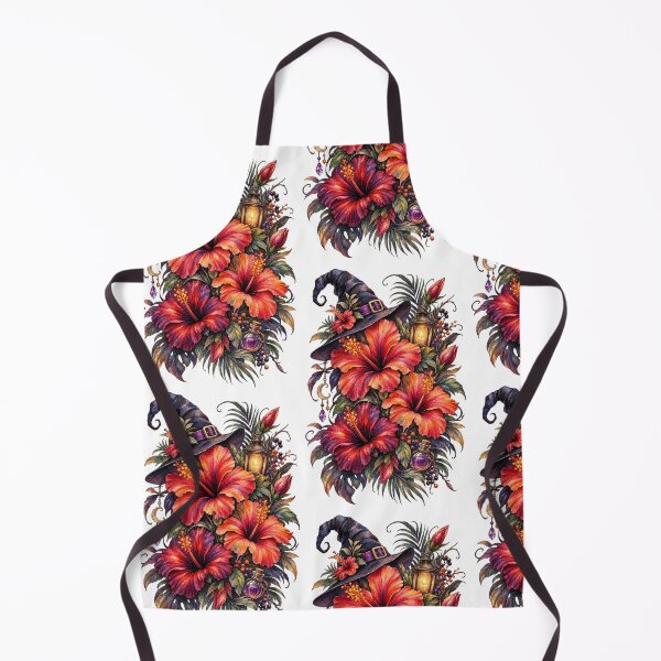 Item preview, Witchy Hibiscus | Halloween Tropical Floral Art | Botanical Flower Illustration designed and sold by Nolmo.