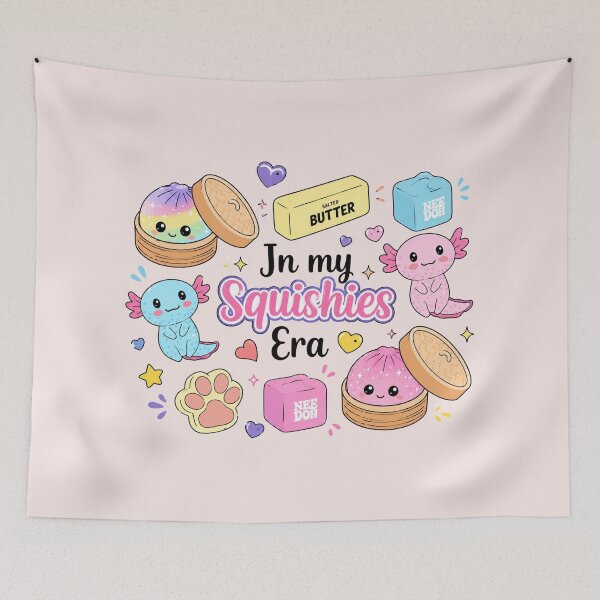 Item preview,  In My Squishies Era, Rainbow Bubble Letter, Cute Kawaii, Dumpling designed and sold by Quiajia.