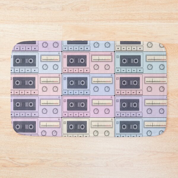 Item preview, Vaporwave Tape Deck Patterns | Pastel Retro Hi Fi Faceplates designed and sold by NominalSystems.
