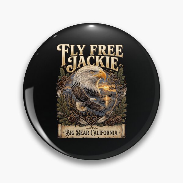 Item preview, Fly Free Jackie Big Bear Bald Eagle Memorial designed and sold by hemagamo.