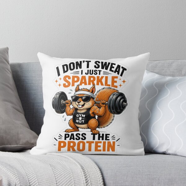 Item preview, Gym Nut Squirrel – I Don’t Sweat, I Just Sparkle designed and sold by GainzillasGymShop.